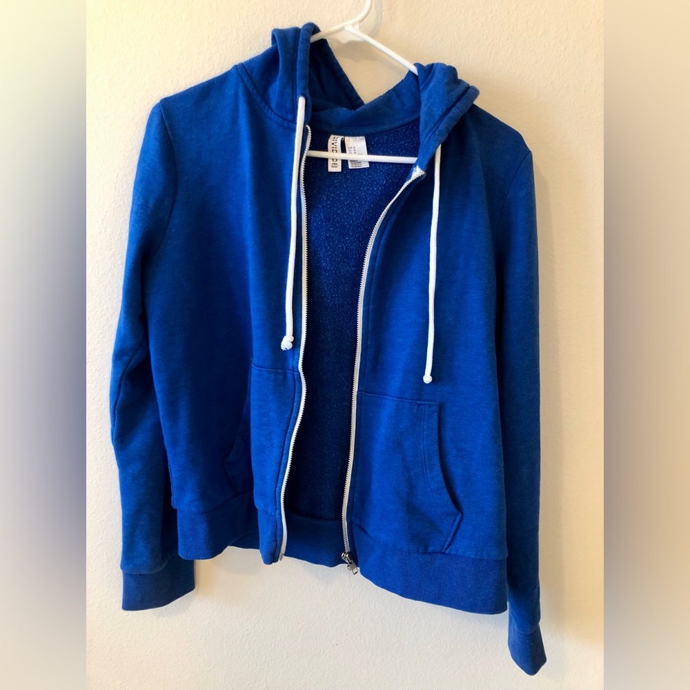 H&M Basic Blue Hoodie Size M